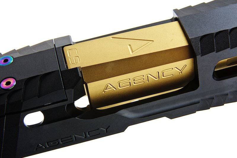 [RWA] Agency Arms P320 Peacekeeper Slide Set[For SIG AIR Xcarry / P320 GBB Series][Black & Gold]