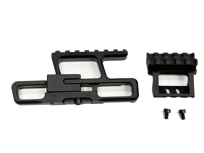 [Asura Dynamic] AK-302M Rear-Biased Lower Scope Rail [BLK]