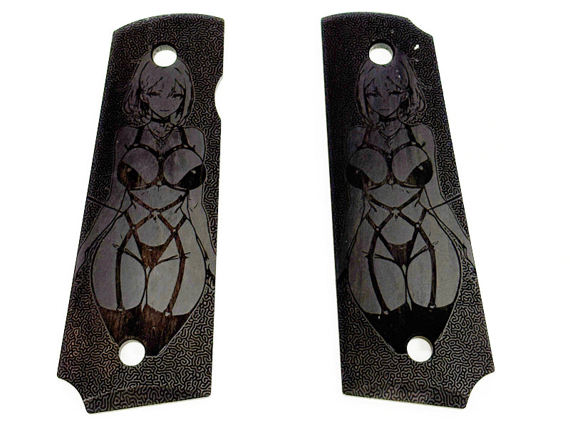 [GG] Cartoon girl 1911 GBBP Wood Grip [BLK]
