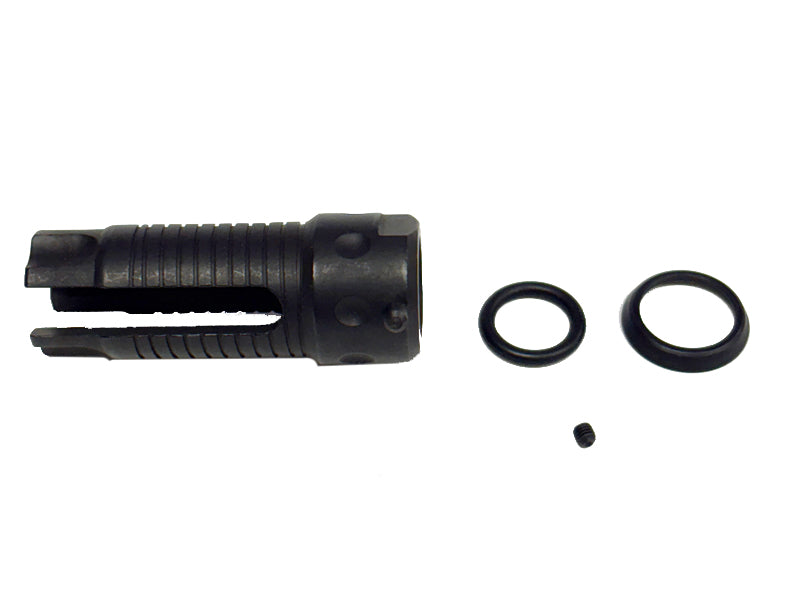 [MadDog] KCC Style 3-Prong Steel Flash Hider [BLK]