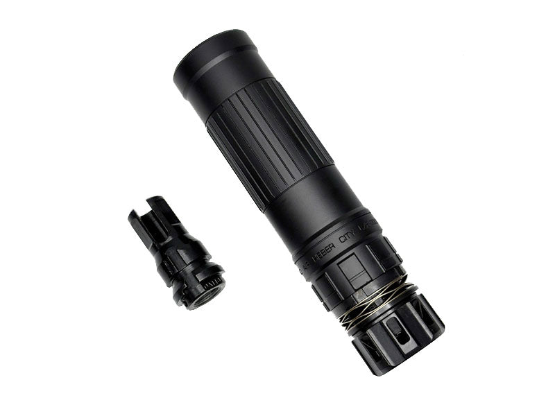 [MadDog] CG SGI-6 Style DUMMY SILENCER with 3 Prong Flash Hider [BLK]