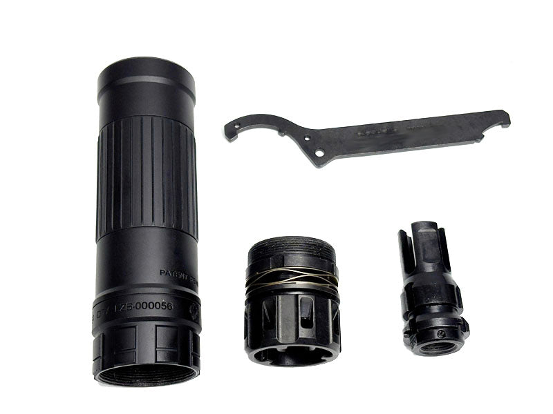 [MadDog] CG SGI-6 Style DUMMY SILENCER with 3 Prong Flash Hider [BLK]