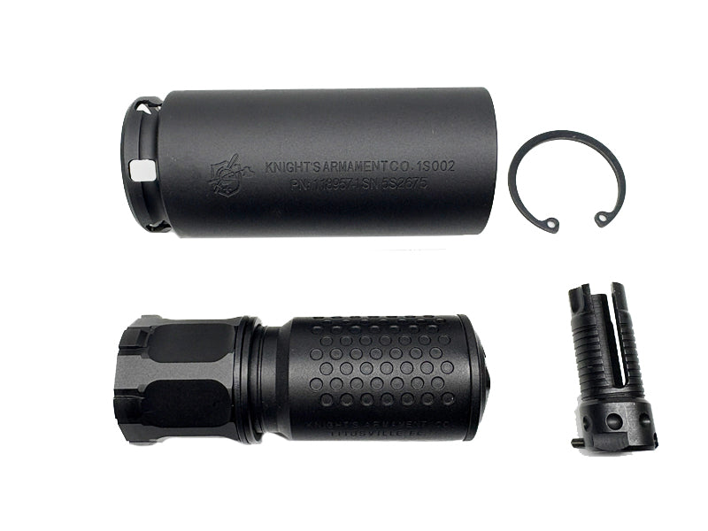 [MadDog] QDC / MCQ-PRT Airsoft Dummy Silencer Set[BLK][Especially For KS-15 Build]