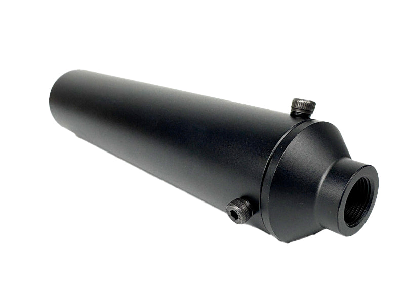 [MadDog] CNC QBQ Aluminium HEL E4A Dummy Silencer [Ver.2][-14MM CCW][Short Ver.][BLK]