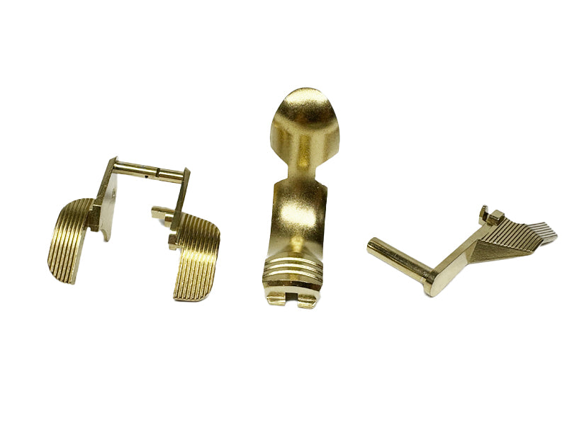 [GG] Stainless Steel Combat HI CAPA Grip Safety, Slide Stop, and Slide Safety Set