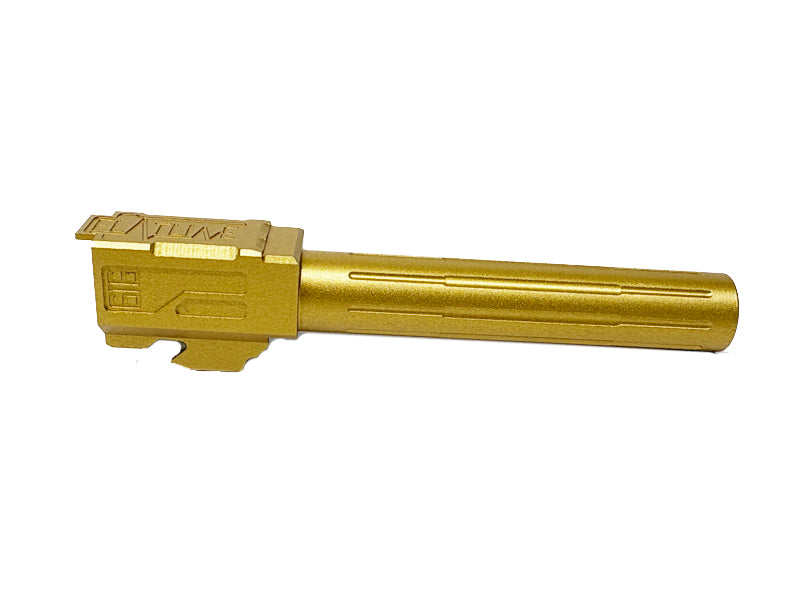 [GG] Aluminium 9INE Airsoft Outer Barrel[For Tokyo Marui Model 17 GBB Series][Gold][Threaded]