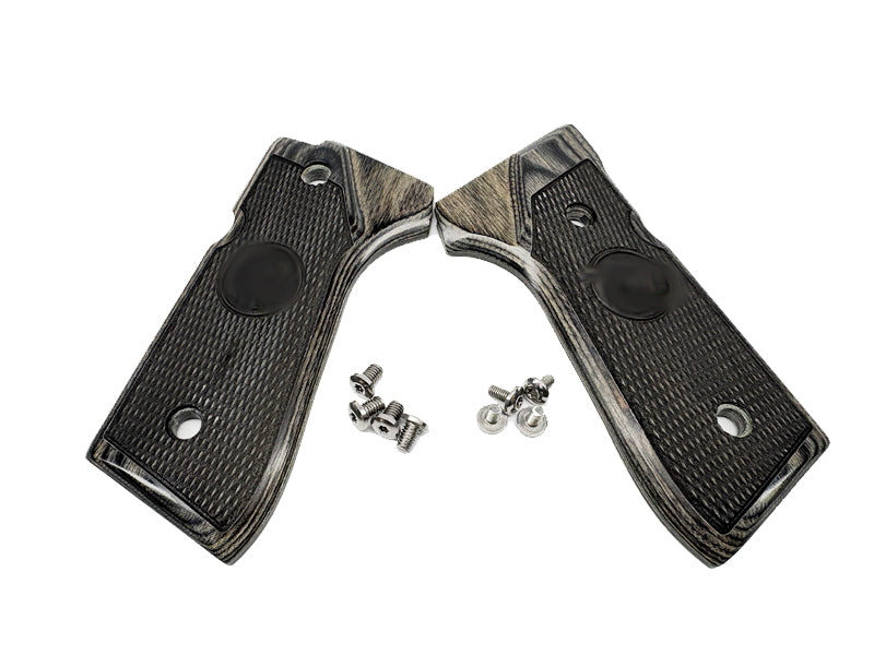 [GG] M92 / M9 Genuine Wooden Grip Cover with B Marking[For Tokyo Marui M9 GBB Series]