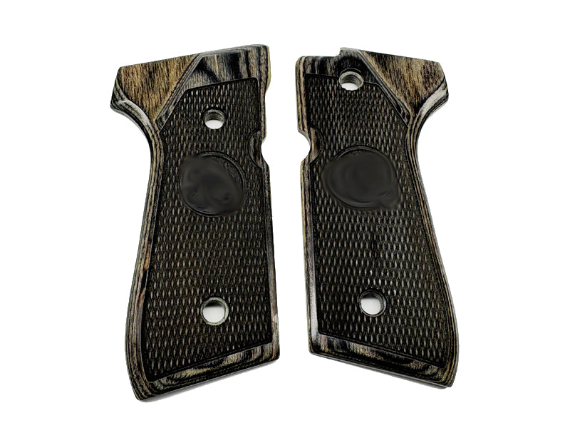 [GG] M92 / M9 Genuine Wooden Grip Cover with B Marking[For Tokyo Marui M9 GBB Series]
