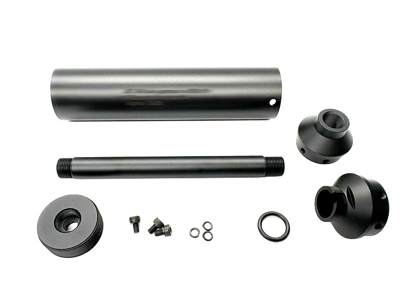 [MadDog] CNC QBQ Aluminium HEL E4A Dummy Silencer [SHORT Ver.][For VFC M723 Pencil Outer Barrel Only][BLK]