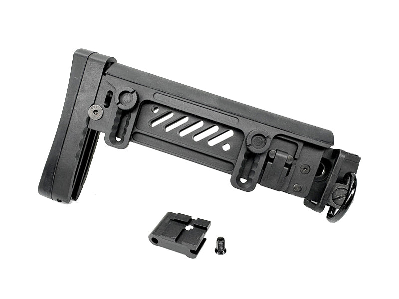 [GG] ZEN Style PT-1 AK Side Folding Stock[Plastic Ver.][For CYMA / LCT AK AEG GBB Series][[BLK]