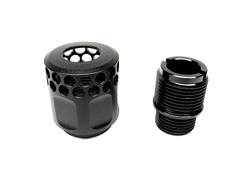 [GG] Airsoft Pistol Micro Compensator[For -12mm Threaded Outer Barrel] [BLK]