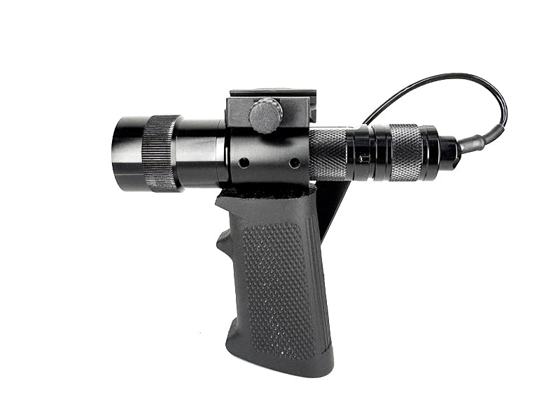 [MadDog] 2 in 1 Old School Delta Force CAG Gangster Grip W/ Model 660 Flashlight Set[BLK]