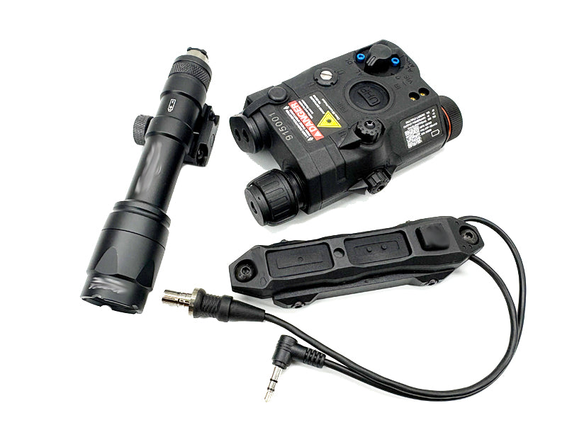 [GG] Full Complete Flashlight and PEQ Laser Set[BLK]