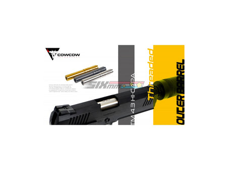[COWCOW Technology] Stainless Steel Threaded Outer Barrel [For Tokyo Marui Hi-Capa 4.3 GBB Series][.45 marking][SV]