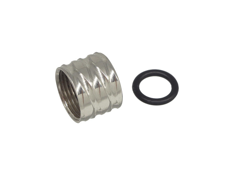 [5KU] Rhombus Knurled Thread Protector [For 14mm- Series][SV]