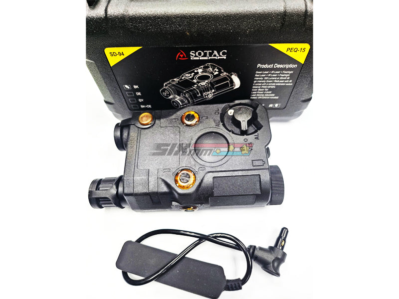 [Sotac] PEQ-15 IR Laser & Illuminator Device[Vision Laser Included][For Function as the Real One][BLK]