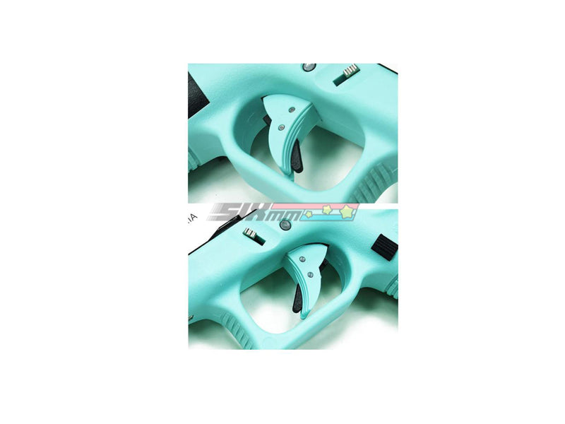 [Guarder] Ridged Trigger [For Tokyo Marui / KJ / WE G Series GBB Pistol][Except G18C][Robin Egg Blue]