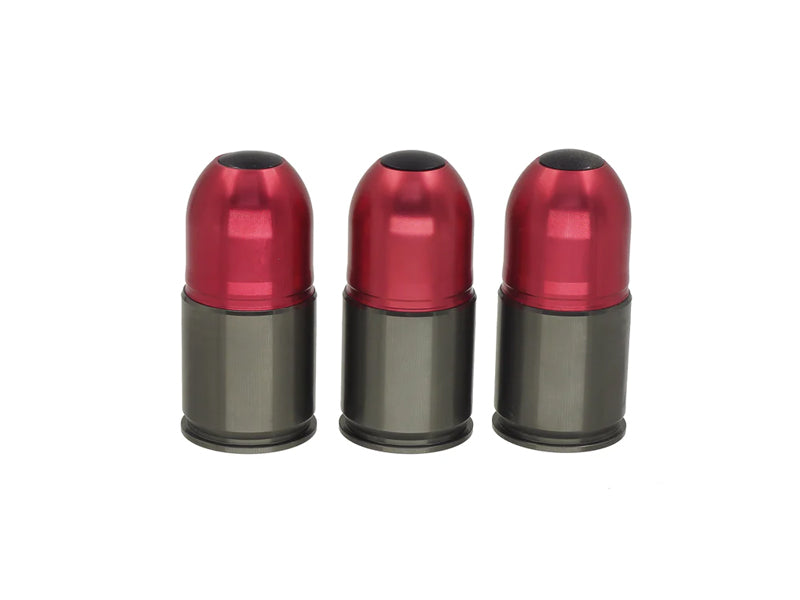 [Army Force] Paintball 40mm Gas Grenade Cartridge Short Red 3pcs