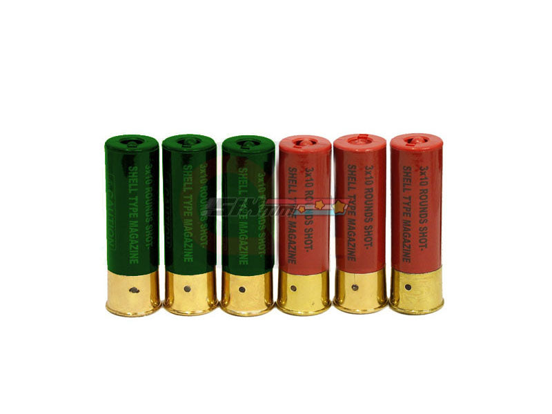 [KOER] M56 Shell Cartridge [6pcs/Pack] [Green & Red]