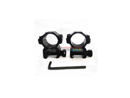 [HWZ] 1"/30mm Dovetail Scope Mount Rings Medium Profile [For 11mm/20mm Dovetail Picatinny Weaver][2pcs]