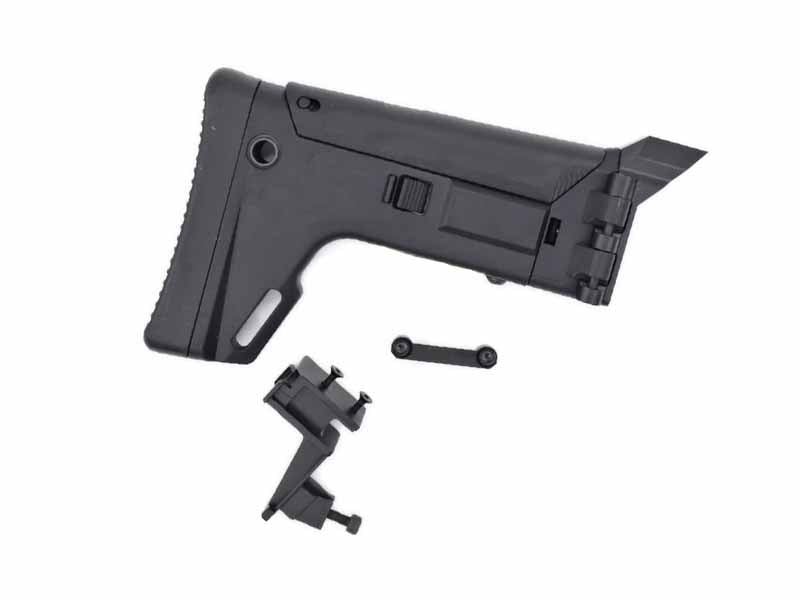[Bow Master] GMF ACR Style Adjustable Folding Stock [For Marui TM AKM GBBR Series][BLK]\