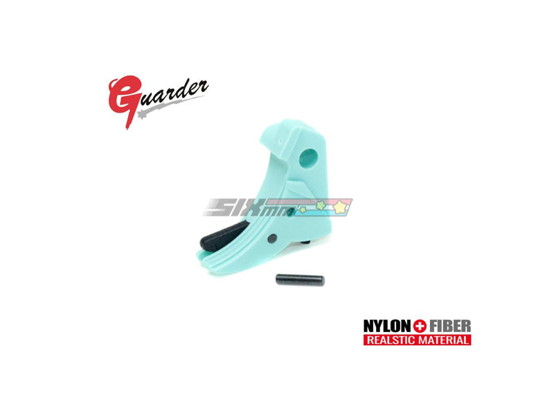 [Guarder] Ridged Trigger [For Tokyo Marui / KJ / WE G Series GBB Pistol][Except G18C][Robin Egg Blue]