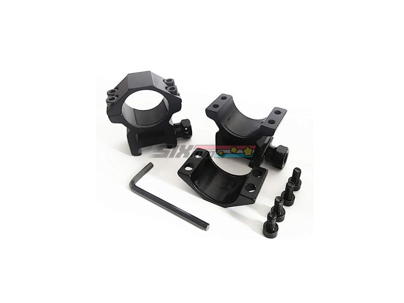 [HWZ] 1"/30mm Dovetail Scope Mount Rings Medium Profile [For 11mm/20mm Dovetail Picatinny Weaver][2pcs]