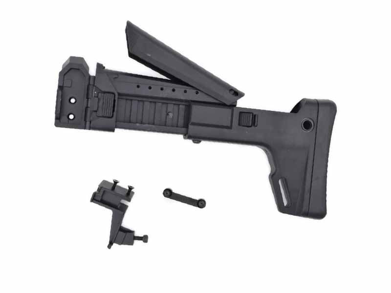 [Bow Master] GMF ACR Style Adjustable Folding Stock [For Marui TM AKM GBBR Series][BLK]