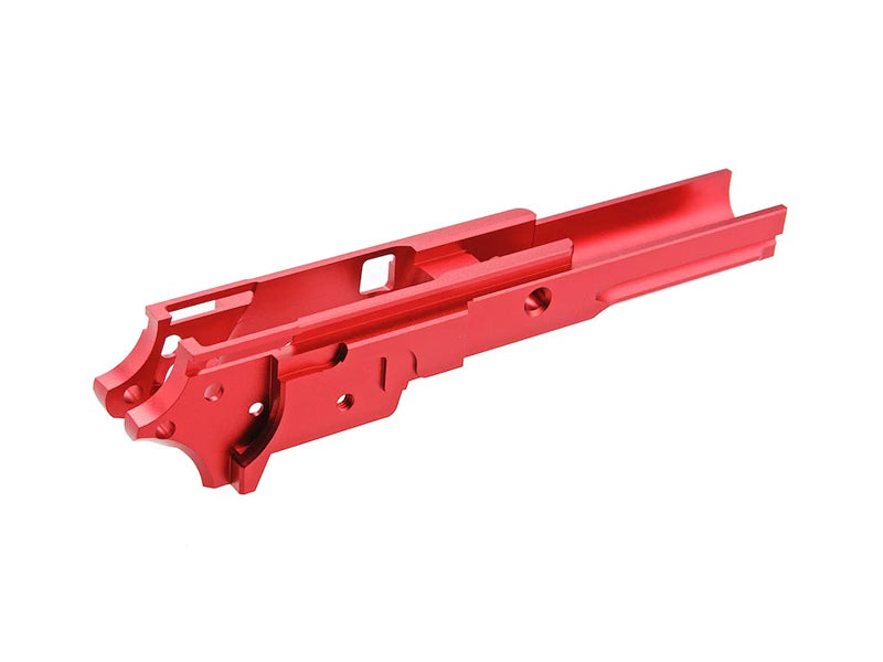 [5KU][Upgraded] 3.9inch CNC Aluminium Middle Frame[W/ Railed][Tokyo Marui HI-CAPA 5.1 GBB Series][No Marking][Red]
