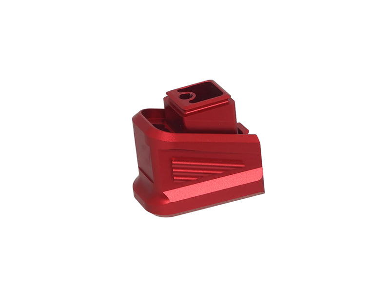 [5KU] CNC Aluminum Magazine Extension Pad [For Marui G-Series GBB Series][RED]