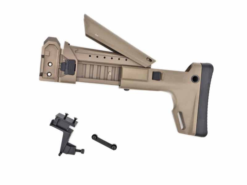 [Bow Master] GMF ACR Style Adjustable Folding Stock [For Marui TM AKM GBBR Series][DE]