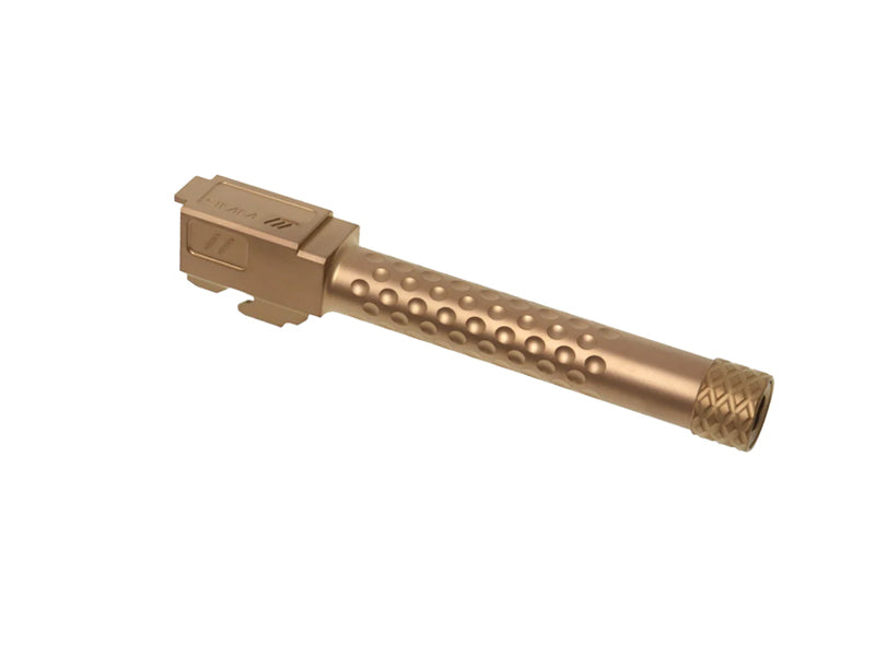 [PTS] ZEV CNC Stainless Steel Thread Outer Barrel [For G17 GBB Series][GLD]