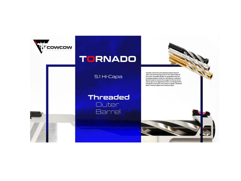 [COWCOW Technology] Tornado 5.1 Threaded Outer  Barrel .45 marking [GLD]