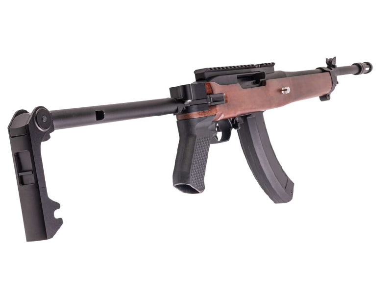 [Viva Arms] Ranch Boy (Ruger 10/22) Airsoft GBB Rifle[W/ Wooden Furniture][BLK]
