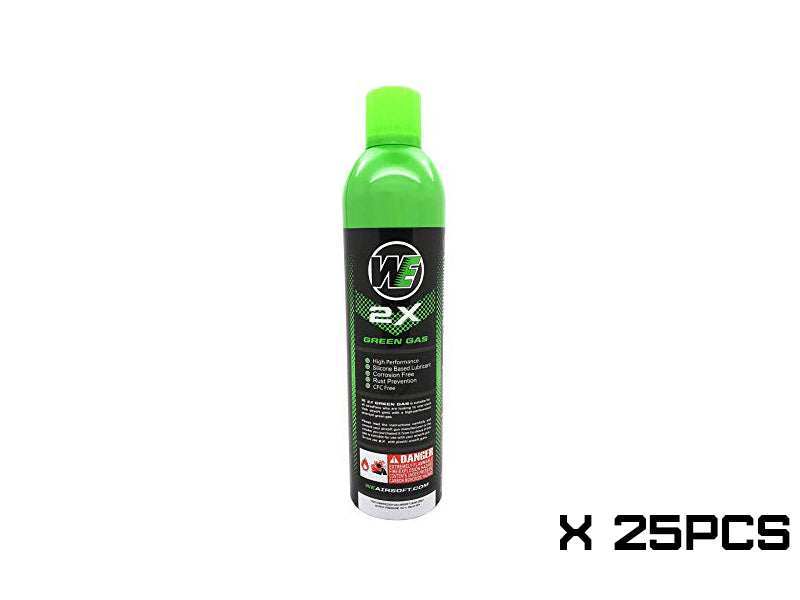 [WE-Tech] Airsoft Premium "2X" 2.0 High Performance Green Gas[300g][600ml][25pc]