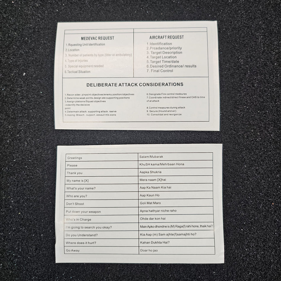 [Idiot Tailor] MedEvac Request and Translate stickers set [Able to Stick on Crane Stock]