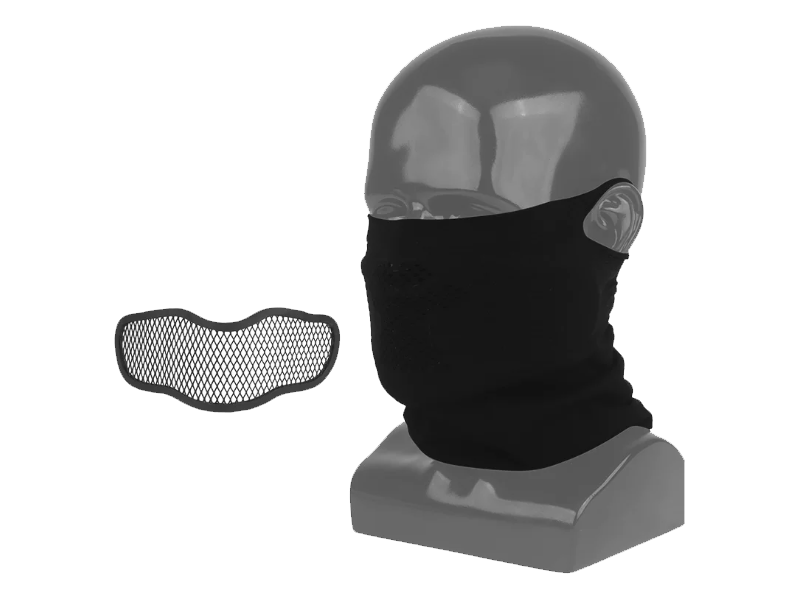 [WoSport] Balaclava With Steel Mesh Mask[BLK]