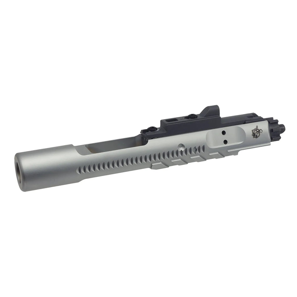 Angry Gun KAC Steel Chrome Sand Cutter Bolt Carrier w/MPA Nozzle for Marui MWS M4 GBB