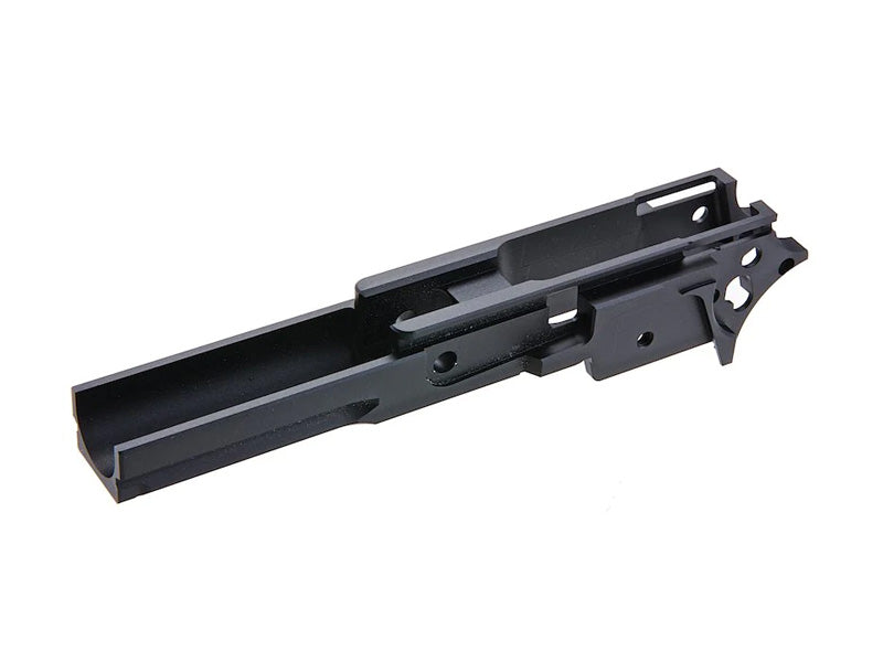 [5KU][Upgraded] 3.9inch CNC Aluminium Middle Frame[W/ Railed][Tokyo Marui HI-CAPA 5.1 GBB Series][No Marking][BLK]