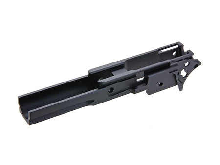 [5KU][Upgraded] 3.9inch CNC Aluminium Middle Frame[W/ Railed][Tokyo Marui HI-CAPA 5.1 GBB Series][No Marking][BLK]