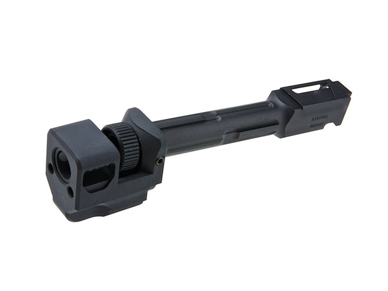 [Pro Arms] Killer Style Threaded Outer Barrel with Compensator [For VFC G19x / G19 Gen4 / G45 Series][BLK]