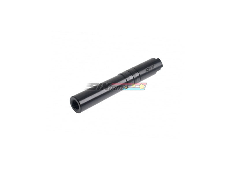 [COWCOW Technology] Stainless Steel Threaded Outer Barrel [For Tokyo Marui Hi-Capa 4.3 GBB Series][.45 marking][BLK]