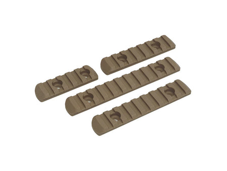 [Double Bell] M-Lok Enhanced Polymer 20mm Rail Section Set[BROWN]