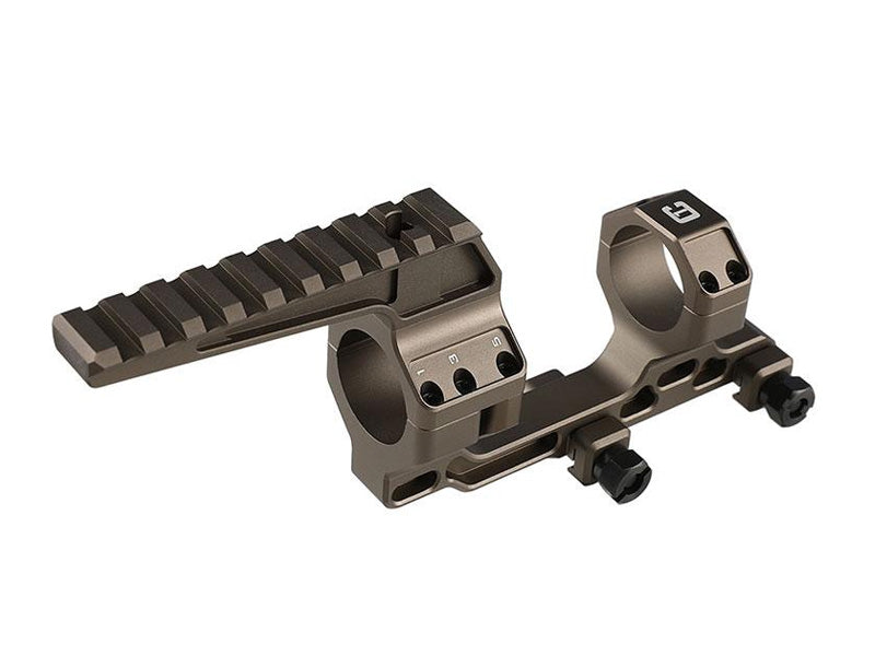 [Airsoft Artisan] Bo Style 1.7" Height 30mm Modular Mount w/ One accessory Ring Cap [DE]