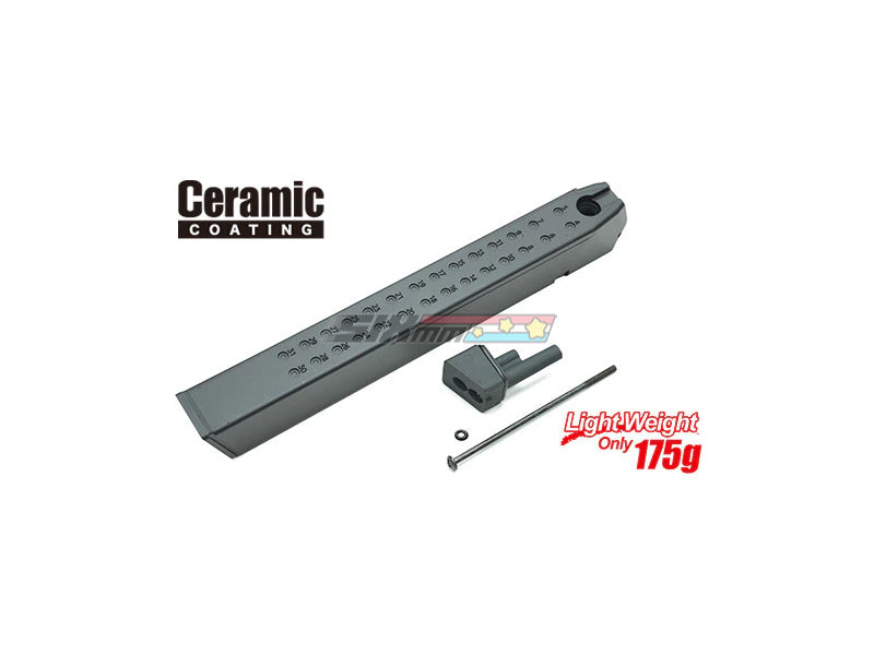 [Guarder] Aluminum Magazine Case [For MARUI G17/18C/22/34][Extended][BLK]