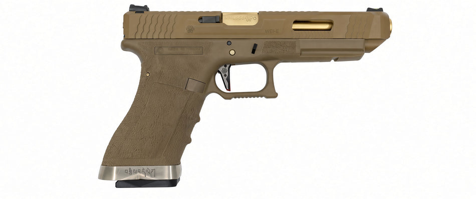 [WE-Tech] G35 T9 TAN/GD/TAN GBB Pistol