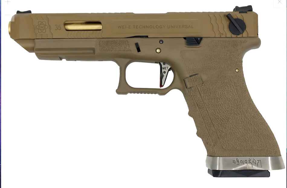 [WE-Tech] G35 T9 TAN/GD/TAN GBB Pistol