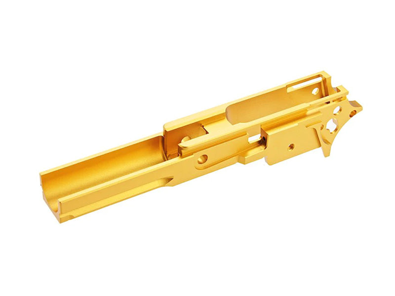 [5KU][Upgraded] 3.9inch CNC Aluminium Middle Frame[W/ Railed][Tokyo Marui HI-CAPA 5.1 GBB Series][No Marking][GLD]