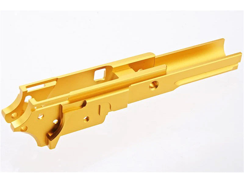 [5KU][Upgraded] 3.9inch CNC Aluminium Middle Frame[W/ Railed][Tokyo Marui HI-CAPA 5.1 GBB Series][No Marking][GLD]