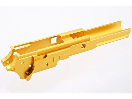 [5KU][Upgraded] 3.9inch CNC Aluminium Middle Frame[W/ Railed][Tokyo Marui HI-CAPA 5.1 GBB Series][No Marking][GLD]